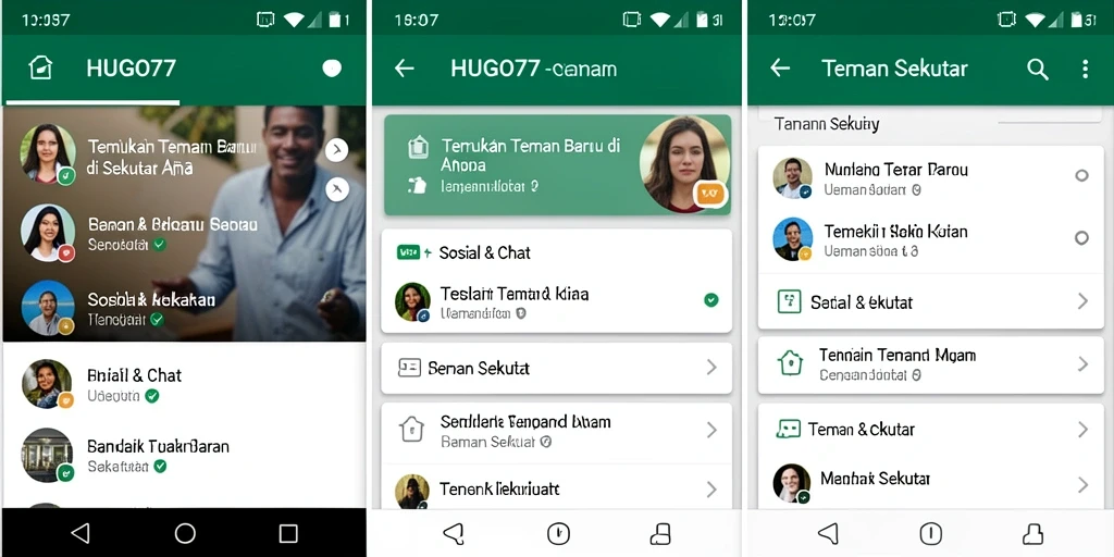 Antarmuka pengguna HUGO77 yang menarik dan interaktif.