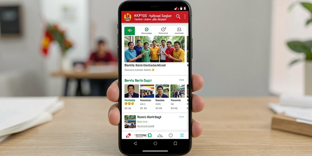 Tampilan antarmuka KPK100 yang sederhana dan informatif.